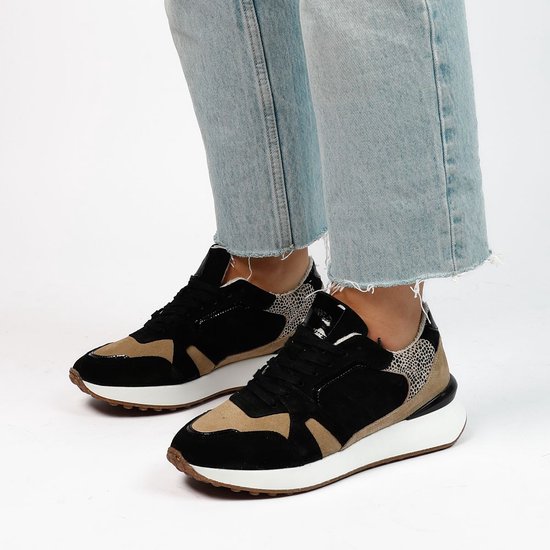 Dames Manfield Wit Sneaker Dames Manfield Dames Witte Leren