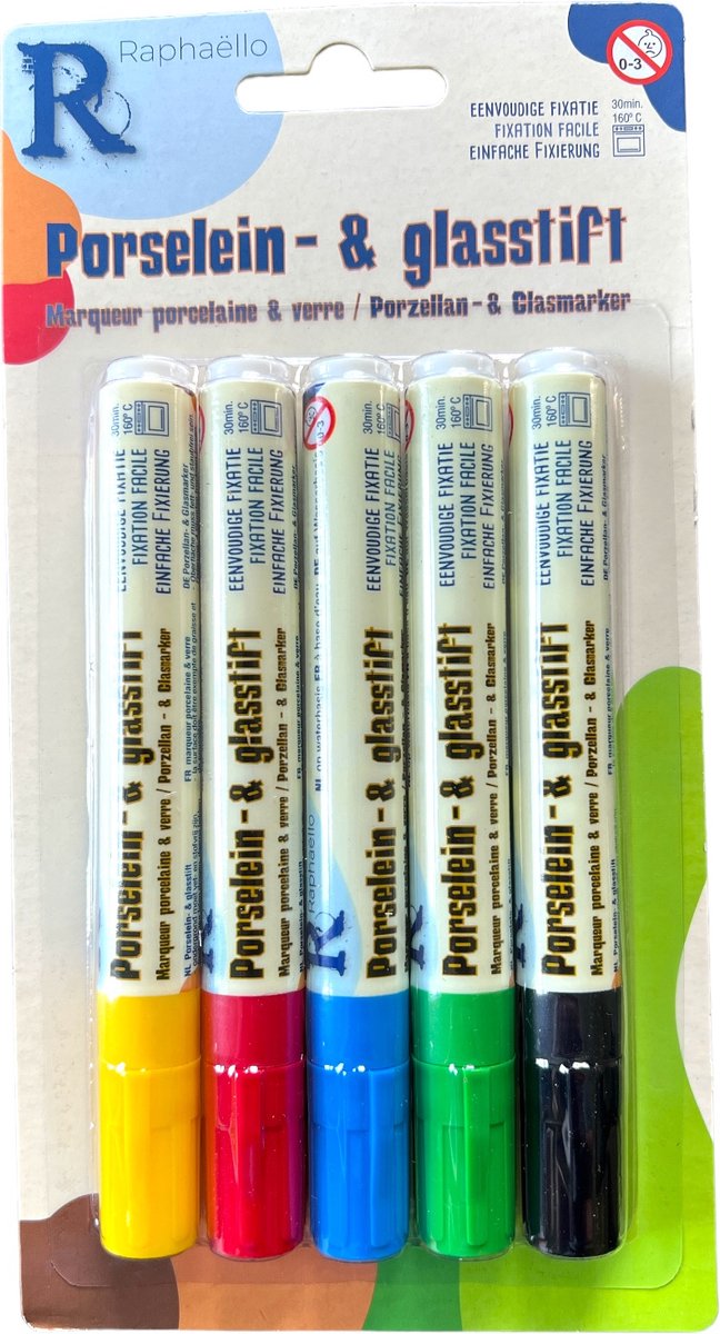 Porselein -& glasstiften - eenvoudige fixatie - rond 2-3mm - 5 stuks