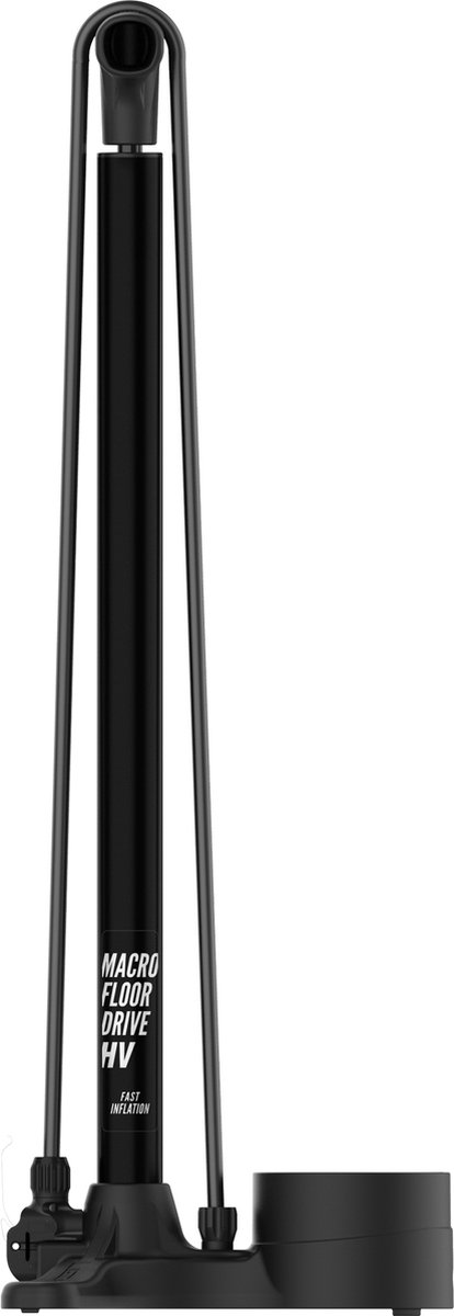 Lezyne Macro HV Floor Drive DV - Hoge druk fietspomp - Fietspomp met analoge drukmeter - Presta en Schrader ventielen - Staal - Zwart — afbeelding 2