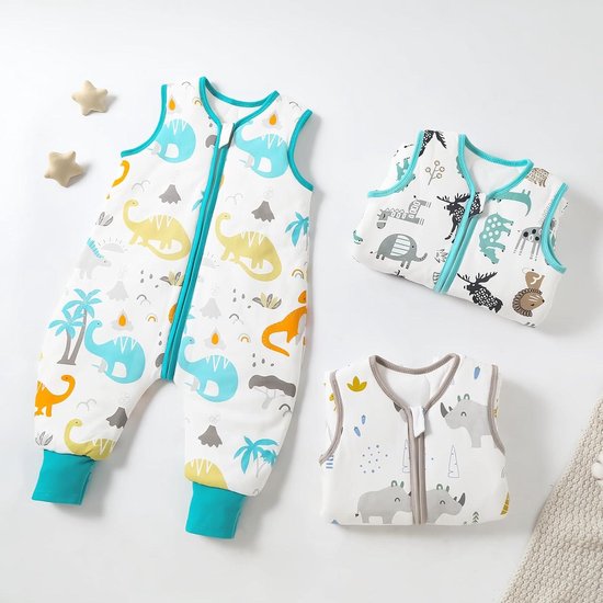 Oeko-Tex Gecertificeerde Slaapzak Schlummersack Babyslaapzak Met Voeten - 2,5 TOG Voor Het Hele Jaar, Maat 100 Cm, Olijfgroen En Oeko-Tex Gecertificeerd Slaapzak 130