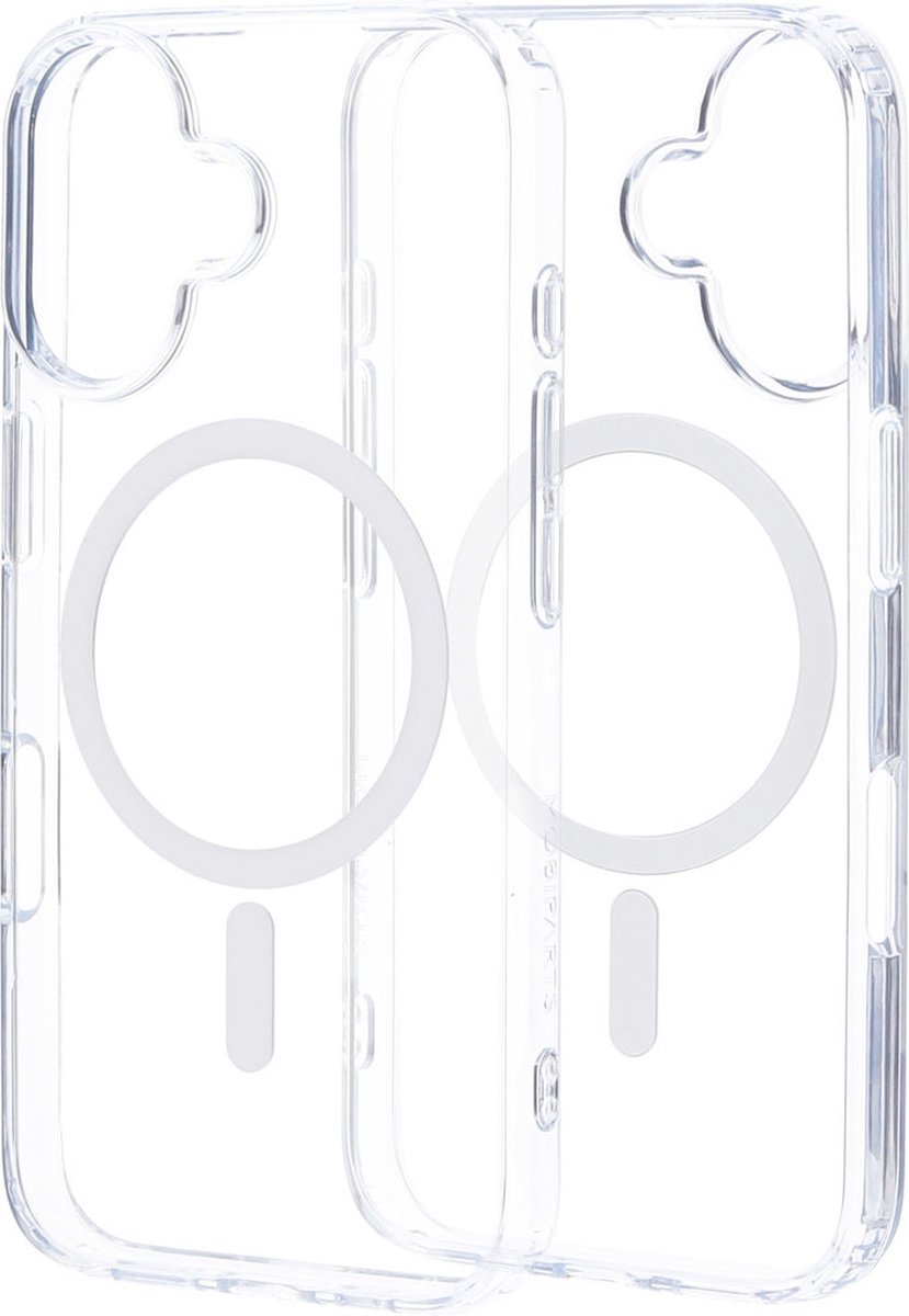 Mobiparts hoesje geschikt voor Apple iPhone 16 - Hardcover - MagSafe - Transparant