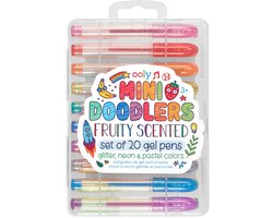 Ooly - Mini Doodlers - 20 Gekleurde mini gelpennen met fruitgeur