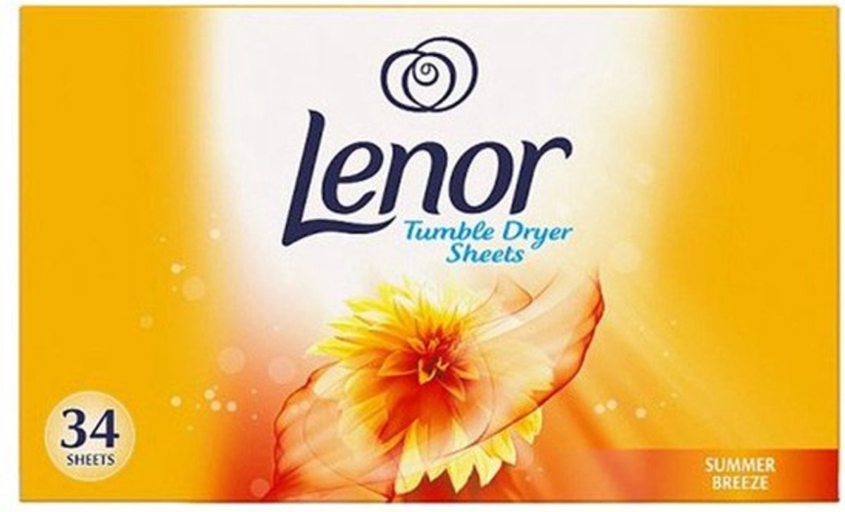 Goedkoopste Lenor - Droogtrommeldoekjes - Zomerbries - Summer Breeze - 2 x 34 stuks