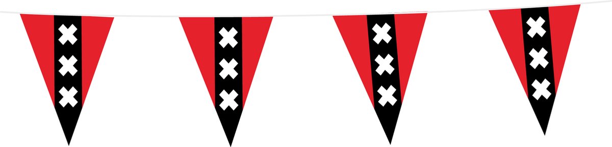 Vlaggenlijn Amstedam 10 Meter - Voetbal EK WK Landen Feest Versiering Decoratie