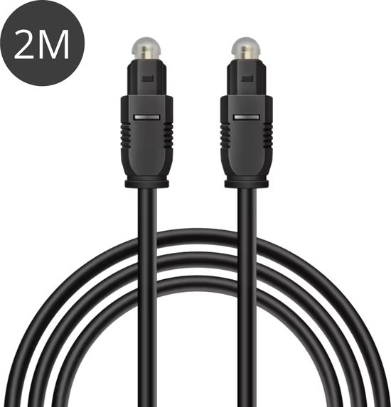 Foto: Digitale optische toslink audio kabel 2mm zwart 2 meter
