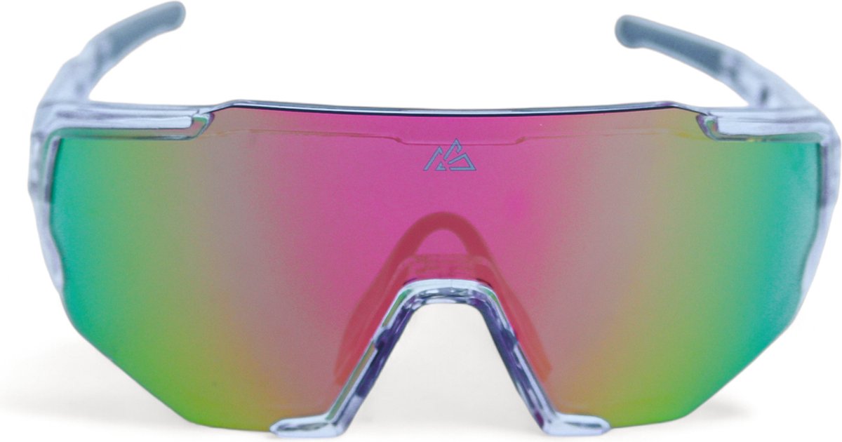 DESCENT - Sportzonnebril [Bolt] - Transparent/Pink - MTB - Wielrennen - Extreme sports - Mountainbike - Fietsen - Hiken