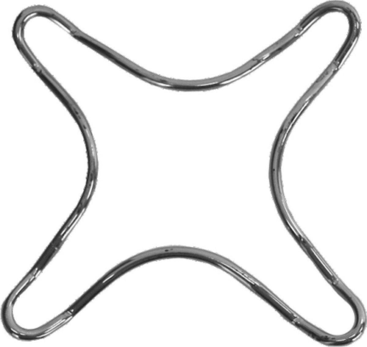 GASPITVERKLEINER - 140 MM - CHROOMSTAAL - GAS COOKER REDUCER - BRANDER VERKLEINER VOOR GASFORNUIS OF GASCOMFOOR