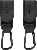 Jikkies ® - Tassenhaak - Kinderwagen Tassenhaak - Buggy Haak - Extra Stevig - Sterke Tassenhaak - Universele Haak - Set van 2 - Zwart