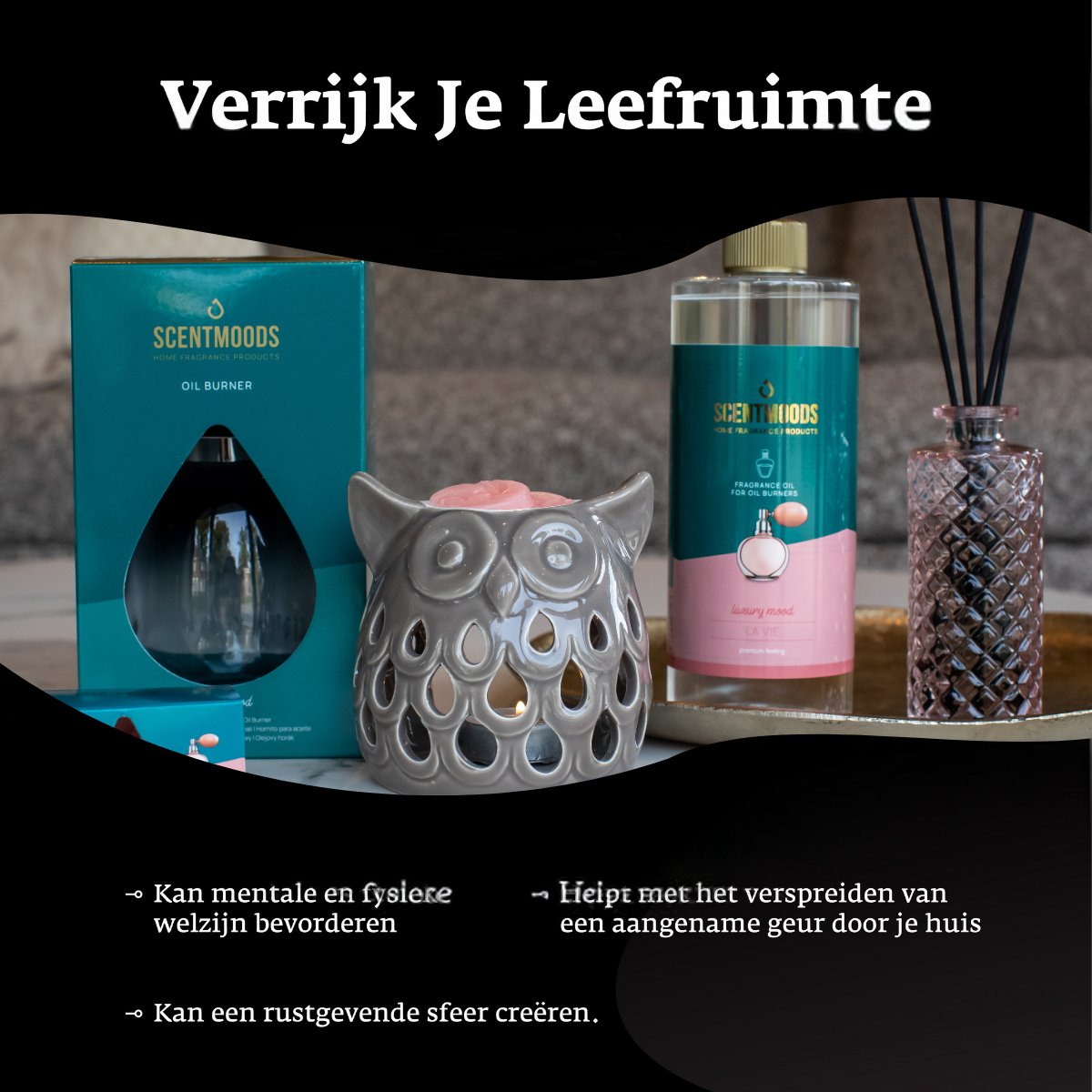 Scentmoods Katoen Geurolie - Geurolie Voor Oliebrander - Etherische Olie - Essentiele Olie - Etherische Olien - 750ml — cadeau in Cadeau-ideeën - foto 3