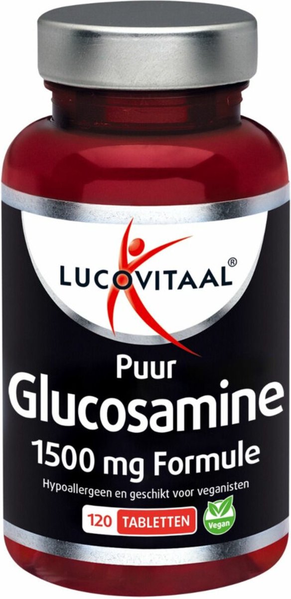 Goedkoopste 2x Lucovitaal Glucosamine Vegan Puur 120 tabletten
