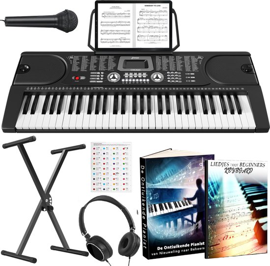 Foto: Finesse keyboard piano statief accessoires 61 keys digitale piano elektrische piano kind