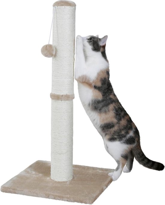 Krabpaal - krabpaal voor katten - 65 cm hoog - beige Krabpaal - krabpaal voor katten - 65 cm hoog - beige