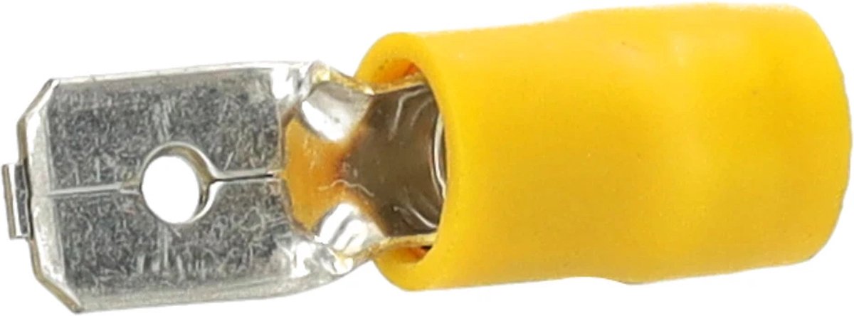 Klauke vlaksteker geïsoleerd 4-6mm² geisoleerd vertind geel - per 100 stuks (850)