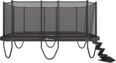 Akrobat Trampoline XCITYX Above - Antraciet - 520 x 365 cm - Inclusief Veiligheidsnet