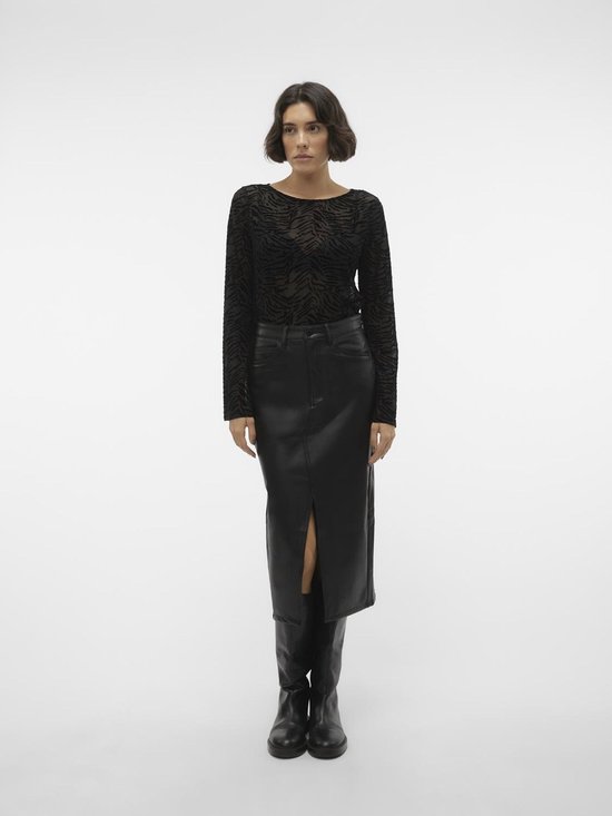VERO MODA VMVERI HR CALF PL SKIRT NOOS Rok Femme - Taille S