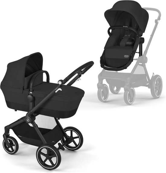 Cybex Kinderwagen 2 In 1 EOS LUX Black Moon Black