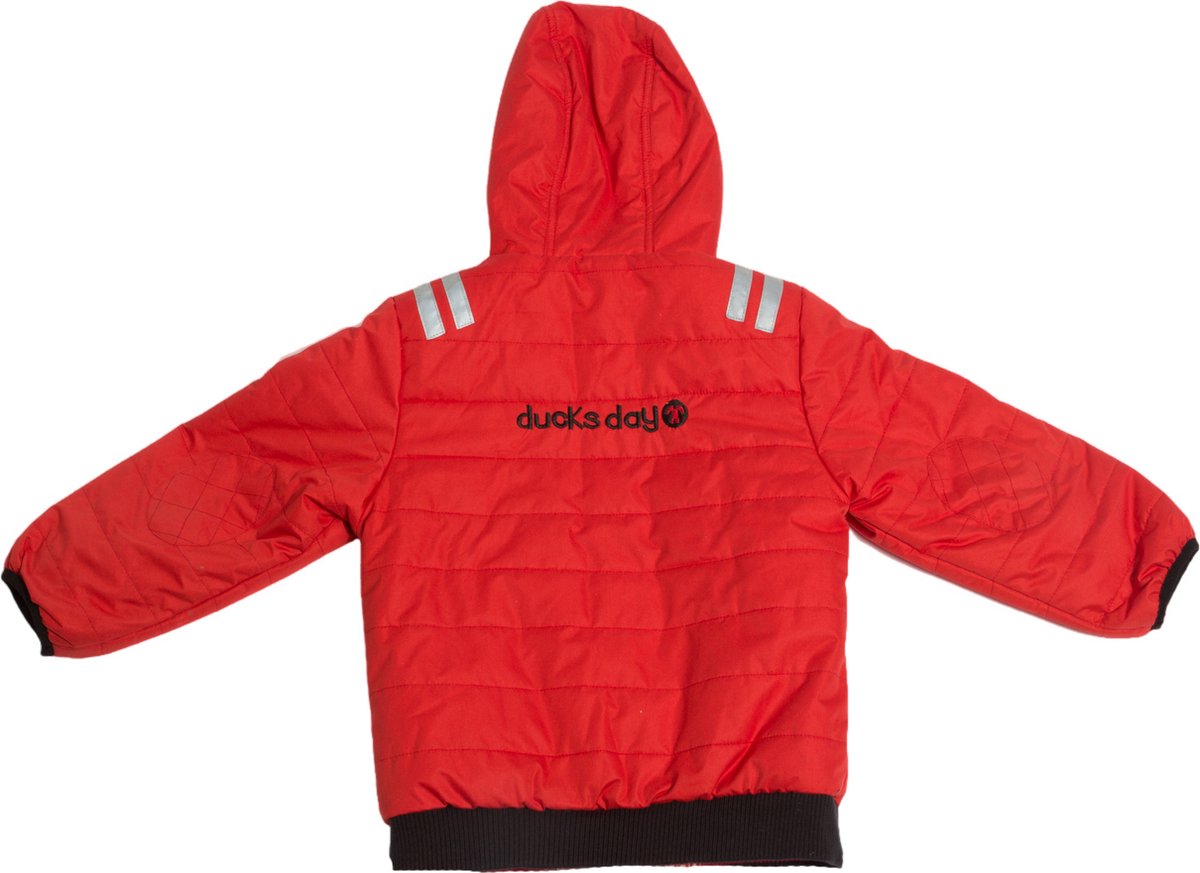 Ducksday - jas - winterjas - kinderen - omkeerbaar - unisex - rood - waterdicht - 158 - 10/12 jaar — afbeelding 2