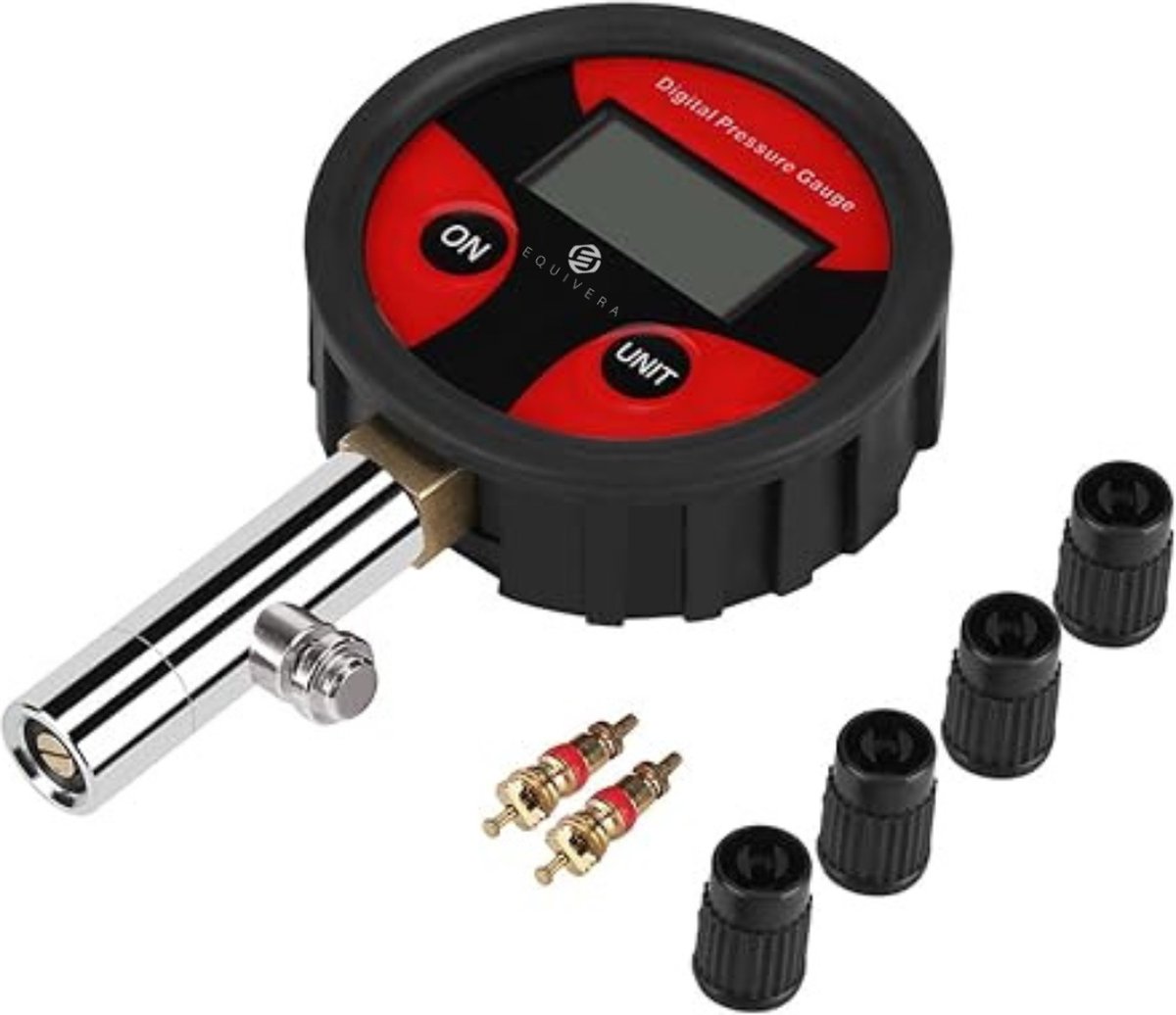 Equivera Bandenprofielmeter - Bandenspanningsmeter - Bandendrukmeter - Profielmeter - Profieldiepte Meter Autobanden - Profieldieptemeter - Bandenprofielmeters - Bandenprofiel Meter - Bandenprofielmeter Digitaal