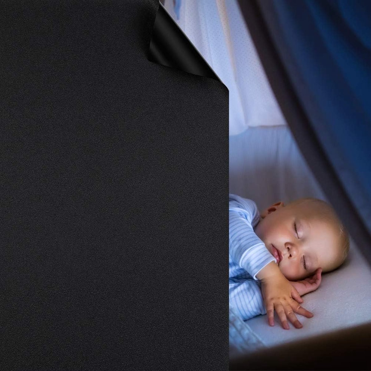 Solacis Privacy Folie Raam - Raamfolie - Folie Raam - Zichtwerend - Anti Inkijk Raamfolie - Must have voor uw privacy! zwart