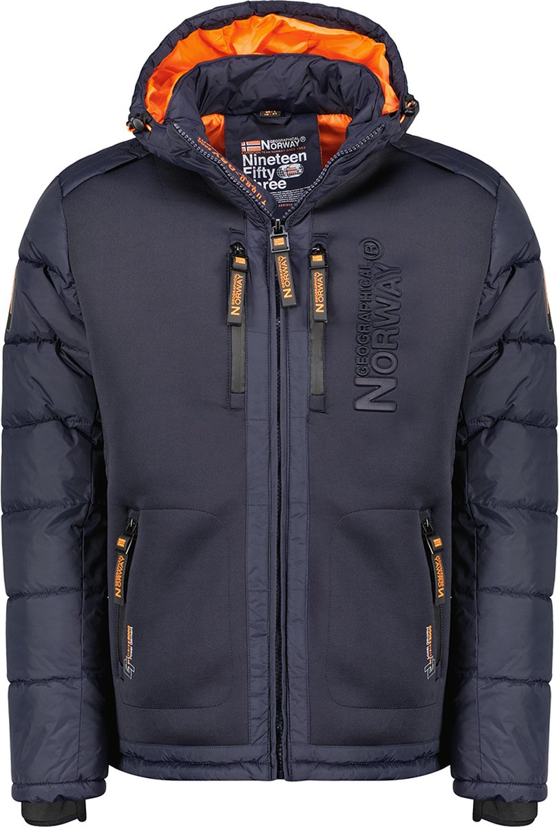 Geographical Norway - Heren Jas winter Beachwood - Blauw - Maat 3XL
