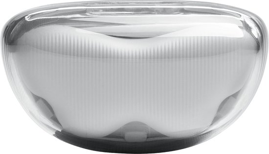 Gesloten wit oplaaddoosje voor JBL Tune Flex 2 oordopjes met transparant deksel.