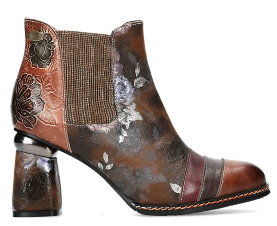 Laura Vita Dames Enkellaars Kinoao Camel | Bruin | Maat: 41