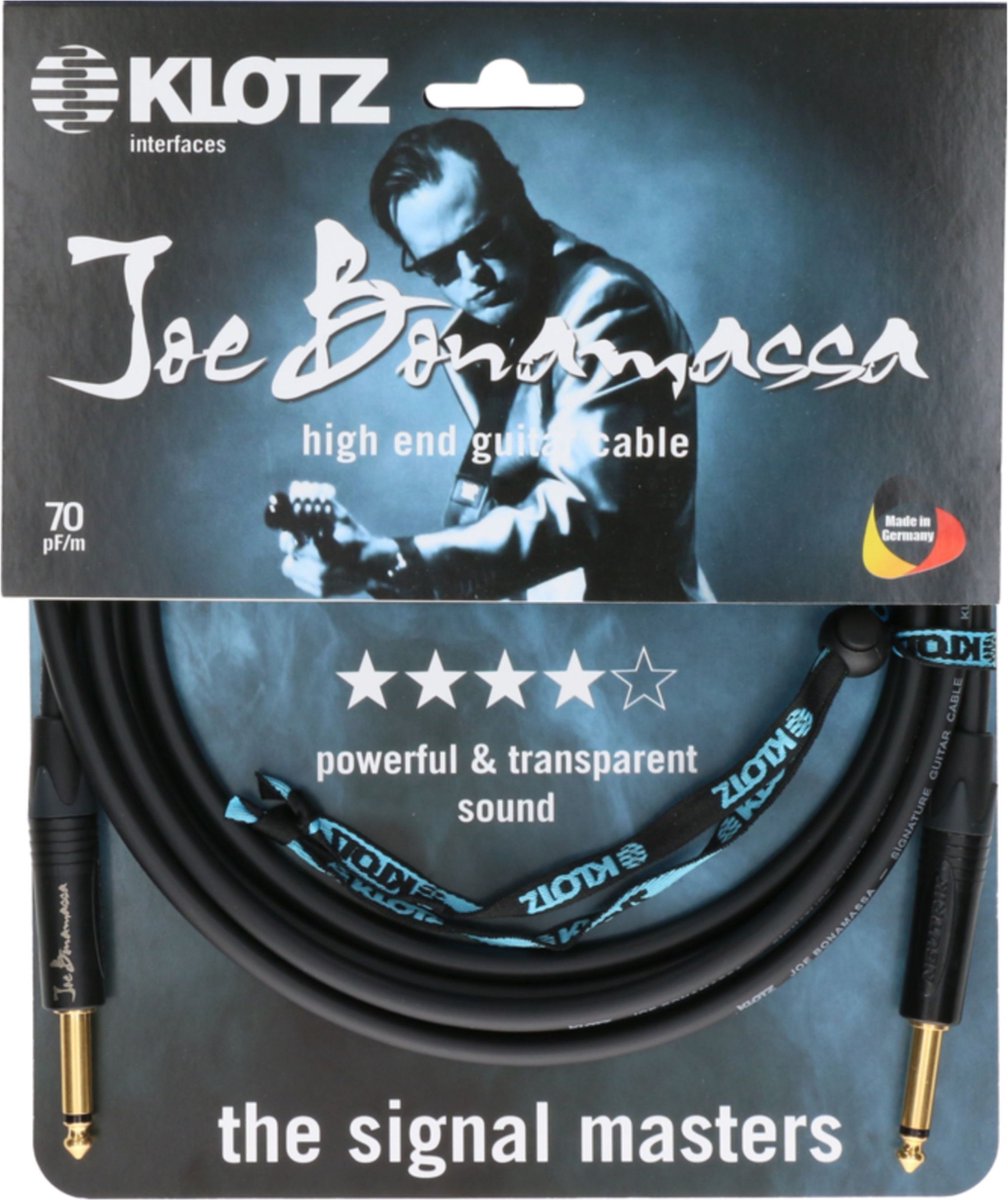 Klotz JBNPP090 Joe Bonamassa gitaarkabel 9 meter recht - recht