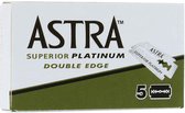 Astra Superior Platinum scheermesjes - Double Edge Blade - 5 stuks