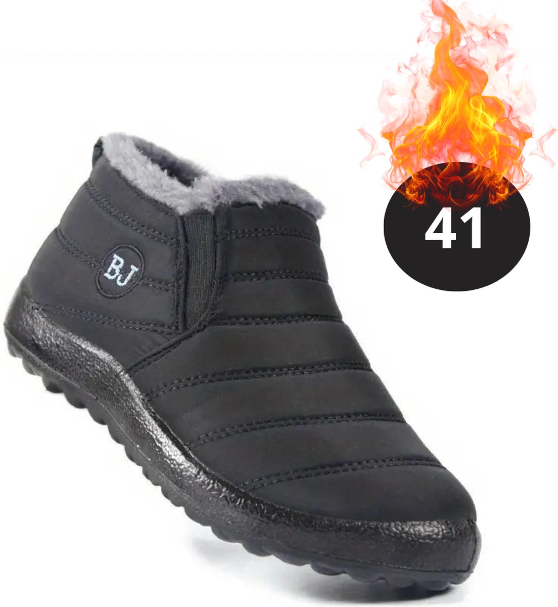 Nivard Snowboots Sneeuwschoenen Sneeuwboots Dames Wintersport Ski Skischoenen – 41 Laag Zwart