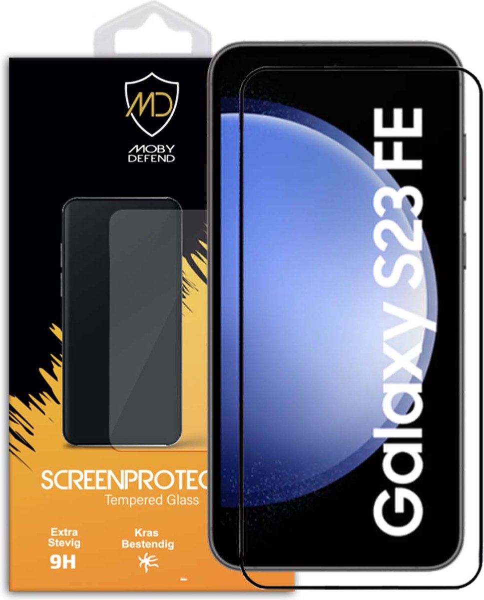 Samsung Galaxy S23 FE Screenprotector MobyDefend Screensaver Met