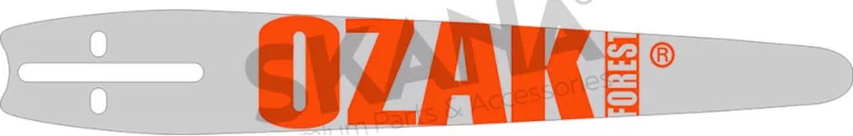 Zaagblad OZAKI pro steel voor STIHL lengte 12" - 30 cm. Aansluiting C steek: .1/4 .043 (1,1 mm). 64 schakels