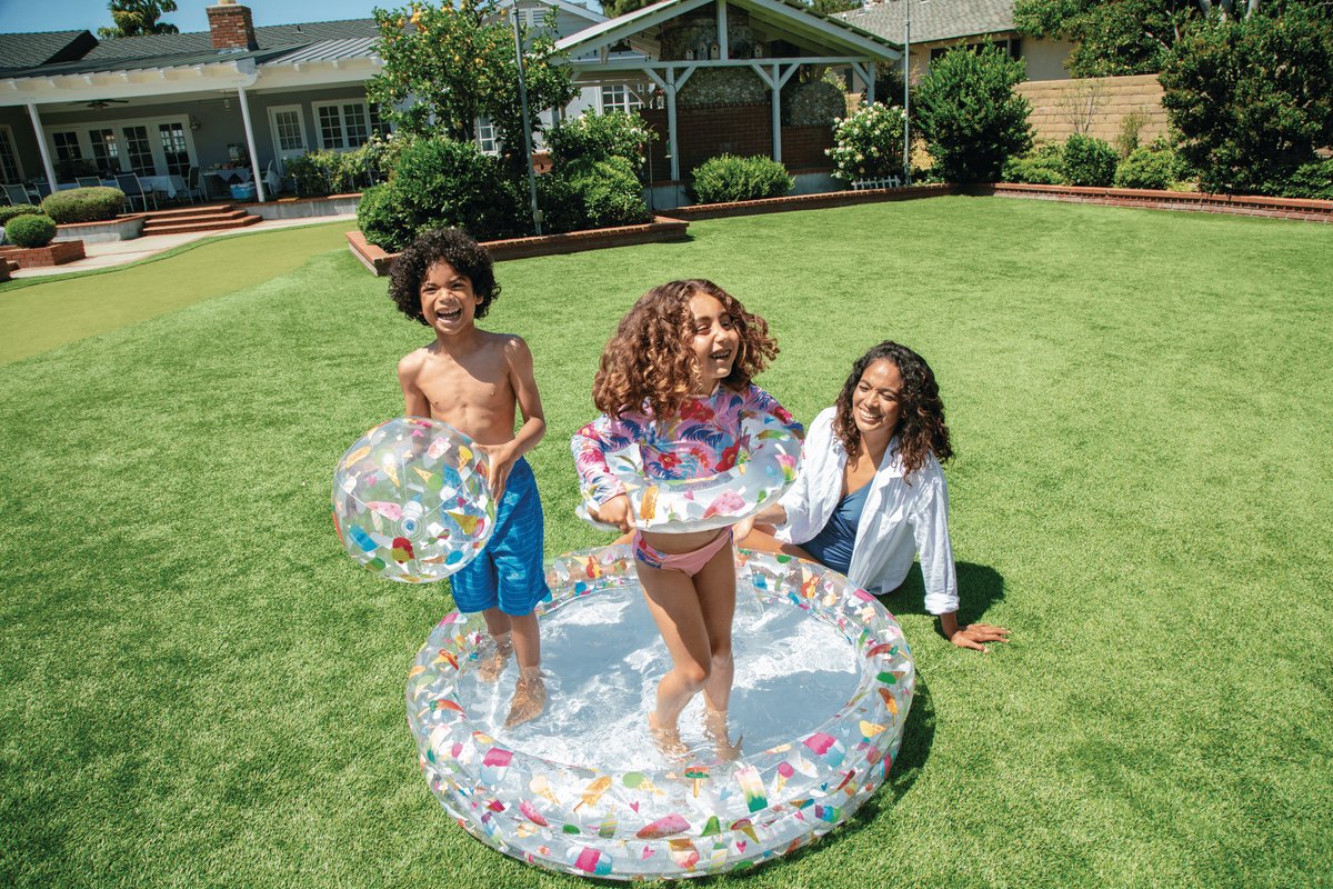 Intex Ice Pop Opblaaszwembad Set - Ø 122 x 25 cm - Inclusief Strandbal en Zwemband — afbeelding 2