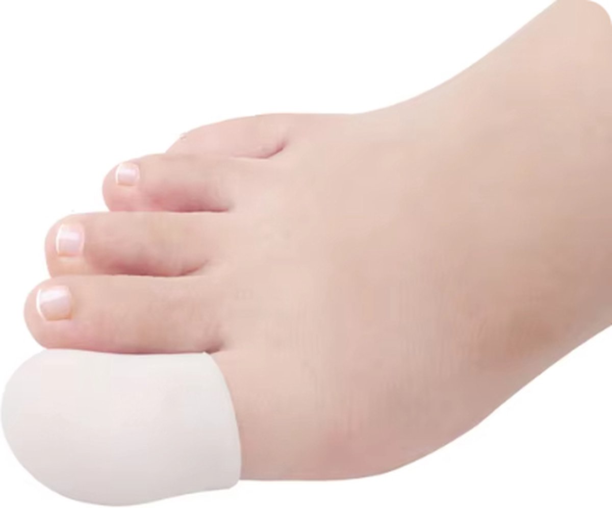 Goedkoopste Scoby - Teenspreider - Teenbeschermer - Teenpijn - Pijnlijke teen - Teen Correctie - Comfortabel - Toe Protector - Maat Small - Wit - 2 Stuks