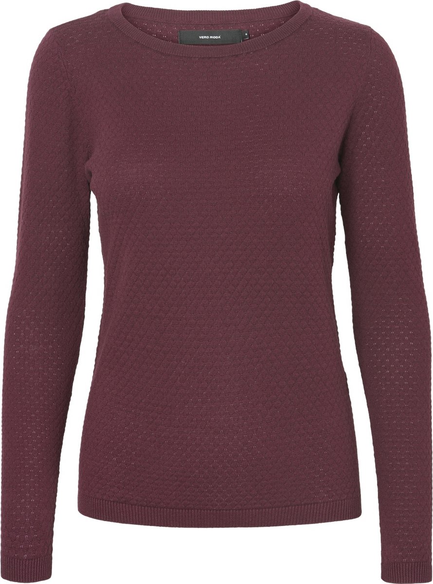 Vero Moda Trui Vmcare Structure Ls O-neck Blou Noo 10136644 Winetasting Dames Maat - M