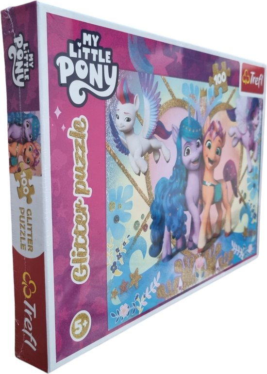 Trefl glitter puzzel - my little pony - 100 stukjes | bol