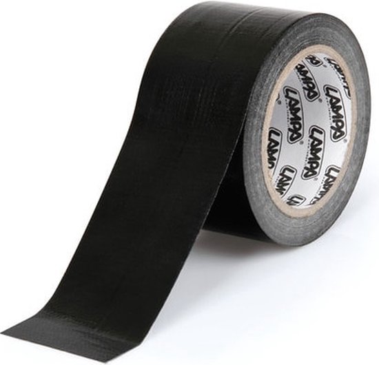 Duct tape zwart 50 mm