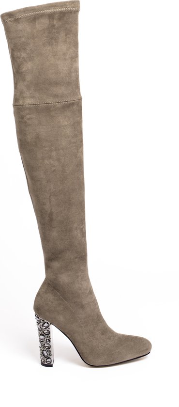 Zerba - Bottes femmes Femme - Taille 37 - Taupe - Cuir Nubuck - Spazzate