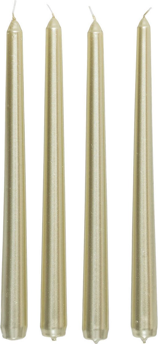Compleet satijnen kaarsen, 4 stuks, 25 cm