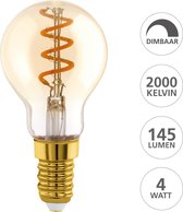 EGLO LED Lamp - E14 - Ø 4,5 cm - P45 - Amber - 2000K - Dimbaar