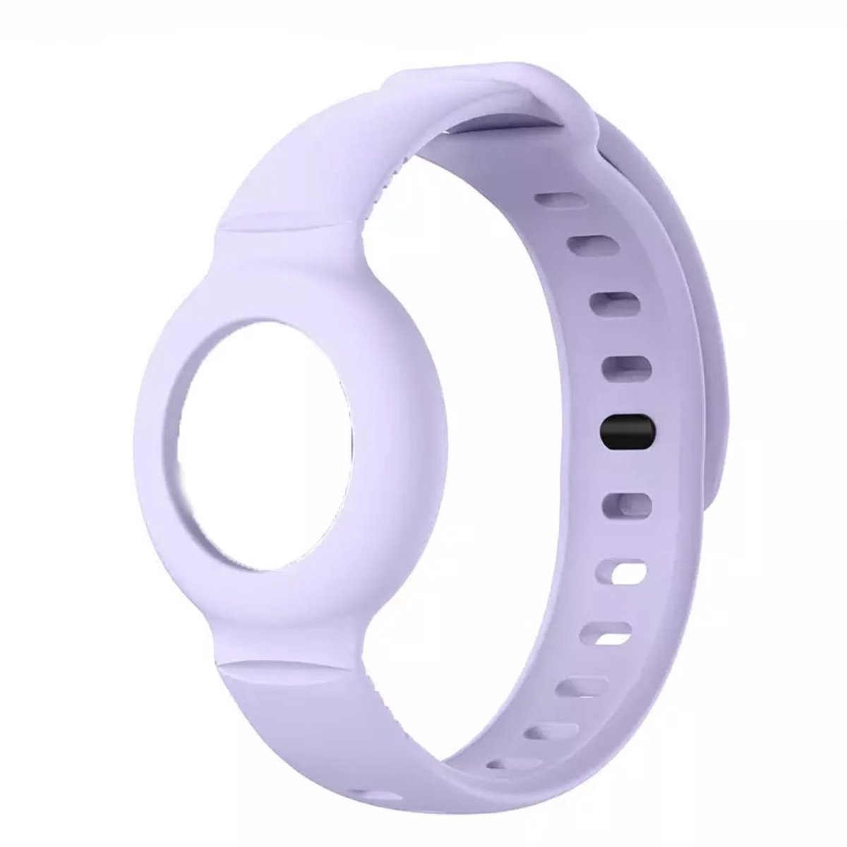 Consumerce® Siliconen Armband Geschikt voor Apple AirTag - Lila - Kind Polsband - Kids GPS Horloge - Peuter - Tracker - Ouderen - Kinderhorloge - Kinderen - Volgsysteem - Trackers Armbanden