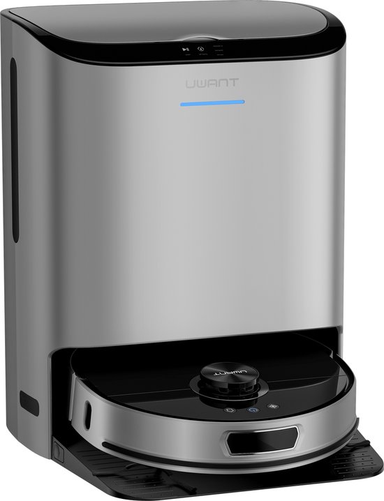 UWANT U200 Pro - Slimme robot stofzuiger - Met dweil functie - Automatische Laad en Afval station - App bediening - stem bediening - Antraciet grijs