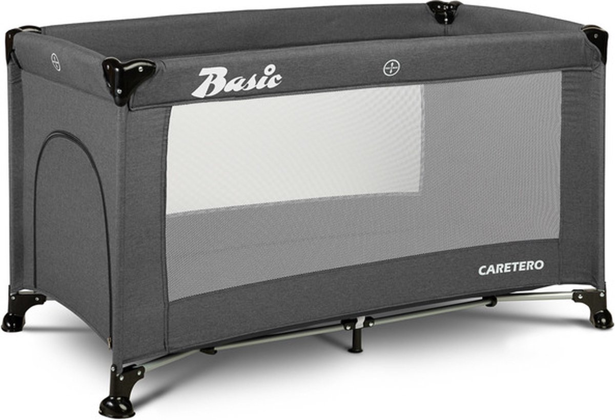 CARETERO - Campingbedje Basic Grafiet - Reisbed - Reiswieg