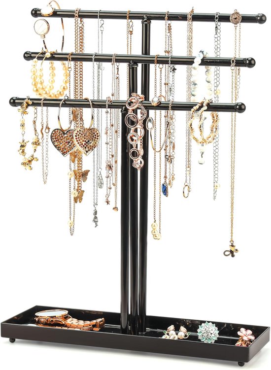 Iplusmile Sieraden Buste Display Zwart Fluweel - Halsketting Houder
