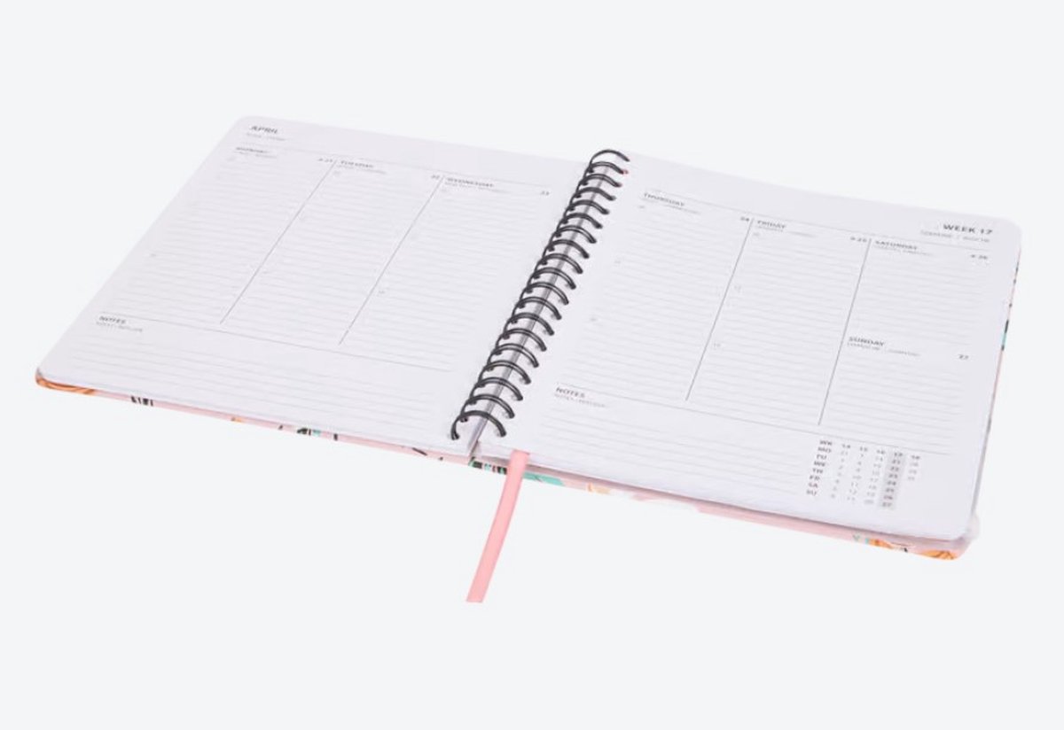 Agenda 2025 Journalier A4 Spirale Finocam Recharge Agenda Classique 2026 Avec Vue Hebdomadaire Horizontale De Janvier à Décembre (12 Mois) | Recharge Annuelle Agenda C299 Avec 6 Trous Finocam Agenda 2026