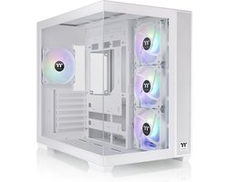 Thermaltake View 380 TG ARGB Mid - PC Case - Behuizing - Gehard Glas - 4x120mm Ventilator - Wit