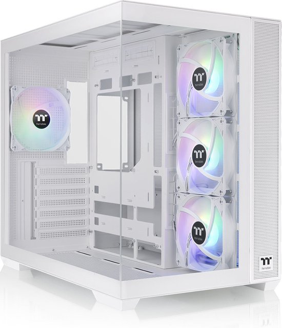 Thermaltake View 380 TG ARGB Mid - PC Case - Behuizing - Gehard Glas - 4x120mm Ventilator - Wit