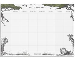 Fabrikten Weekplanner Safari - A4 - Engels - Familieplanner