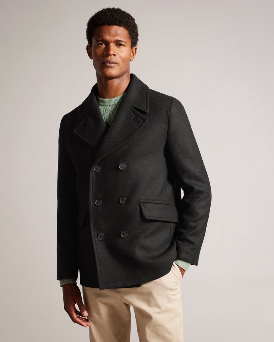 Ted Baker - MMO-CHARCO - Short wool peacoat
