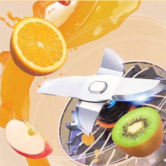 Draagbare Smoothie Maker - 350 ml Mini Blender - Perfect voor Gezonde Dranken On-the-go van Merkloos — afbeelding 5