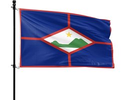 VlagDirect - Statiaanse vlag - Sint-Eustatius vlag - 90 x 150 cm.